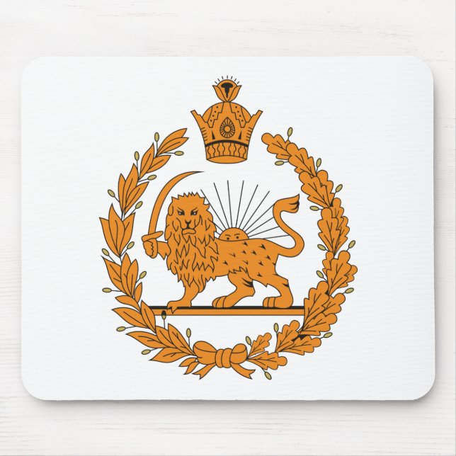 Alfombrilla De Ratón Escudo de armas persa Mousepad (Frente)