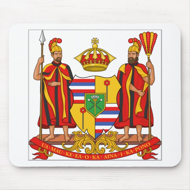 Alfombrilla De Ratón Escudo de armas real de Hawaii (Frente)