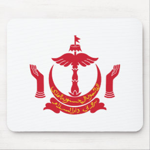 Alfombrilla De Ratón escudo de armas símbolo emblema bandera de Brunei