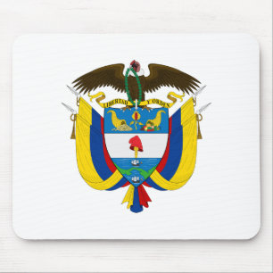 Alfombrilla De Ratón escudo de armas símbolo emblema bandera de Colombi