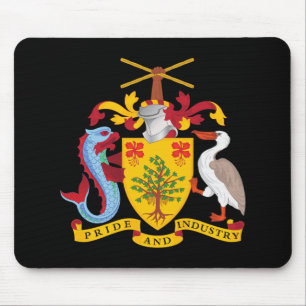 Alfombrilla De Ratón escudo de armas símbolo emblema bandera país Barba