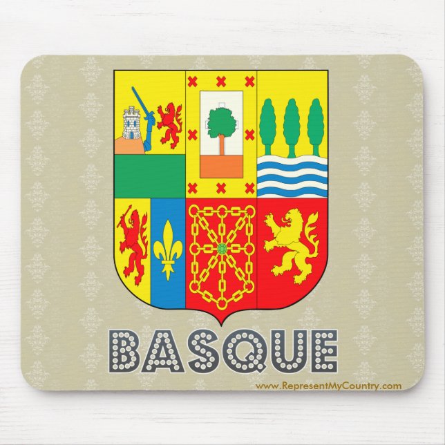 Alfombrilla De Ratón Escudo de armas vasco (Frente)