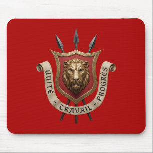 Alfombrilla De Ratón escudo de Burundi armas país bandera símbolo emble
