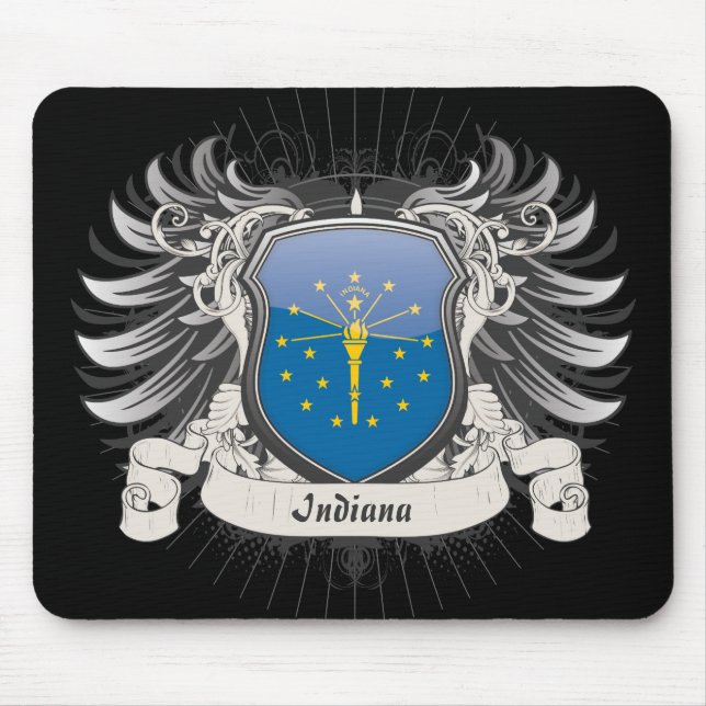 Alfombrilla De Ratón Escudo de Indiana (Frente)