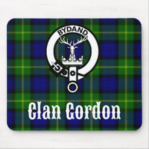 Alfombrilla De Ratón Escudo de la Cresta del Tartán del Clan Gordon