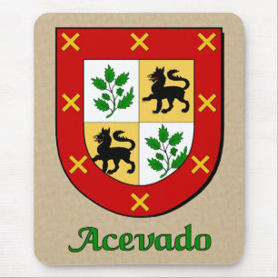 Alfombrilla De Ratón Escudo de la familia Acevado