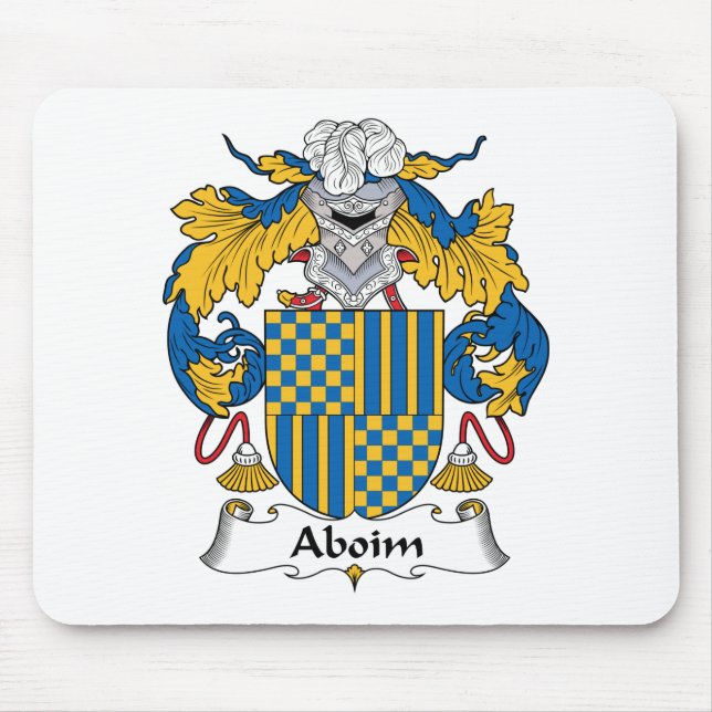 Alfombrilla De Ratón Escudo de la familia de Aboim (Frente)