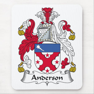 Alfombrilla De Ratón Escudo de la familia de Anderson