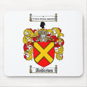 ALFOMBRILLA DE RATÓN ESCUDO DE LA FAMILIA DE ANDREWS - ESCUDO DE ARMAS