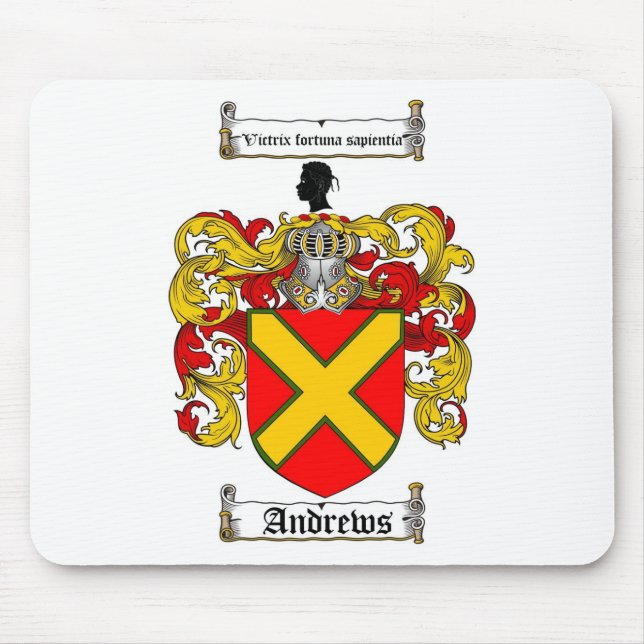 ALFOMBRILLA DE RATÓN ESCUDO DE LA FAMILIA DE ANDREWS - ESCUDO DE ARMAS (Frente)