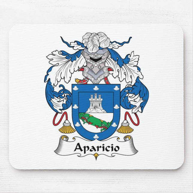 Alfombrilla De Ratón Escudo de la familia de Aparicio (Frente)