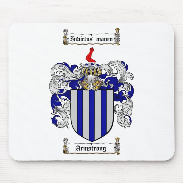 ALFOMBRILLA DE RATÓN ESCUDO DE LA FAMILIA DE ARMSTRONG - ESCUDO DE (Frente)