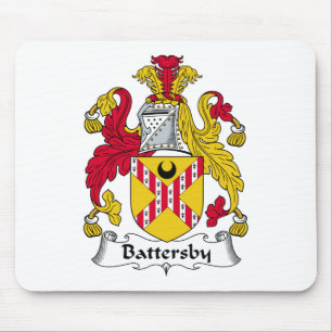 Alfombrilla De Ratón Escudo de la familia de Battersby