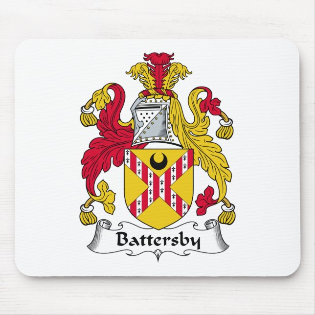 Alfombrilla De Ratón Escudo de la familia de Battersby (Frente)