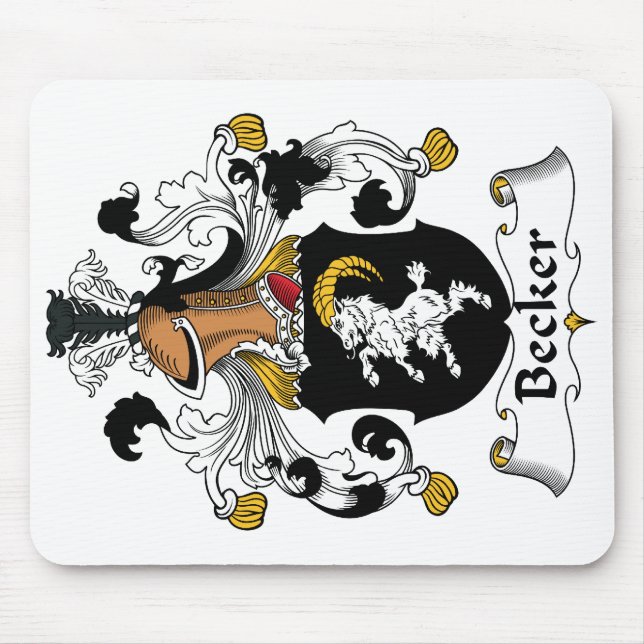 Alfombrilla De Ratón Escudo de la familia de Becker (Frente)
