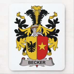 Alfombrilla De Ratón Escudo de la familia de Becker