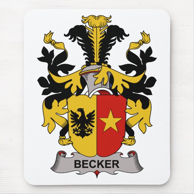 Alfombrilla De Ratón Escudo de la familia de Becker (Frente)