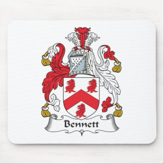 Alfombrilla De Ratón Escudo de la familia de Bennett
