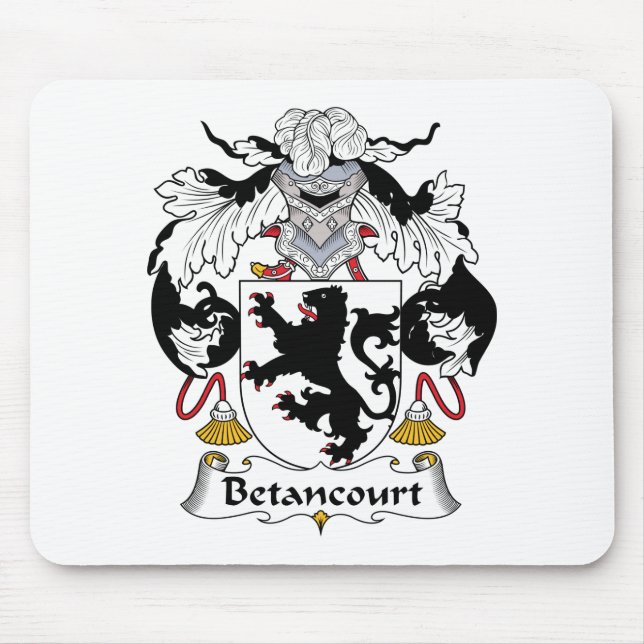 Alfombrilla De Ratón Escudo de la familia de Betancourt (Frente)