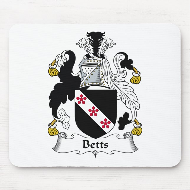Alfombrilla De Ratón Escudo de la familia de Betts (Frente)