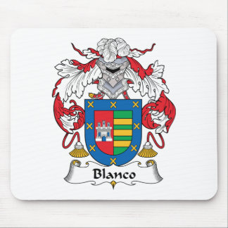Alfombrilla De Ratón Escudo de la familia de Blanco