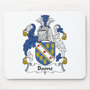 Alfombrilla De Ratón Escudo de la familia de Boone