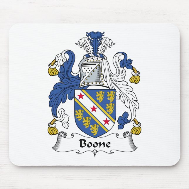Alfombrilla De Ratón Escudo de la familia de Boone (Frente)