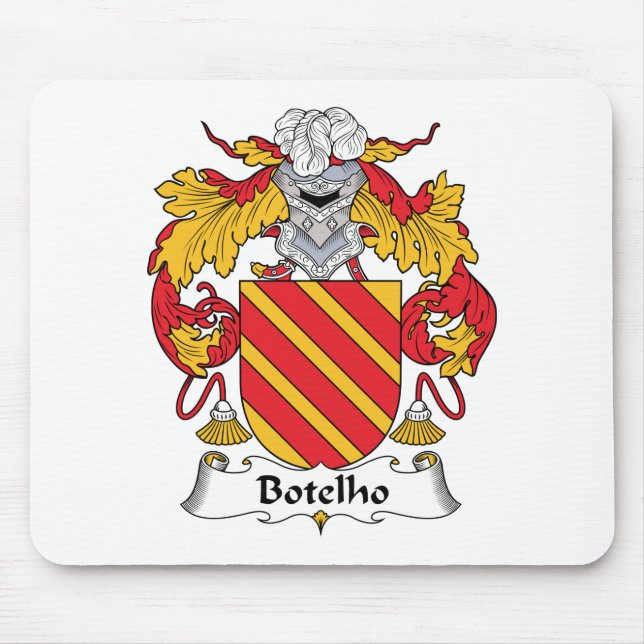 Alfombrilla De Ratón Escudo de la familia de Botelho (Frente)