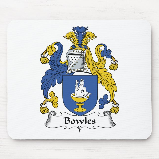 Alfombrilla De Ratón Escudo de la familia de Bowles (Frente)