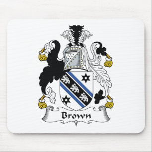 Alfombrilla De Ratón Escudo de la familia de Brown