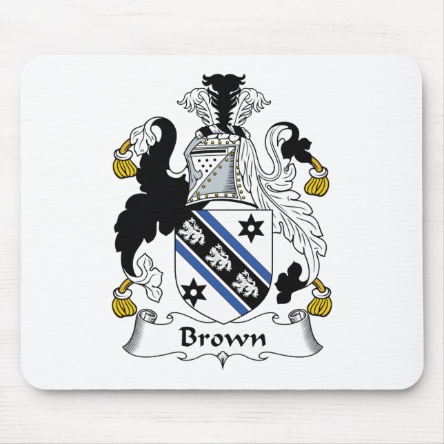 Alfombrilla De Ratón Escudo de la familia de Brown (Frente)