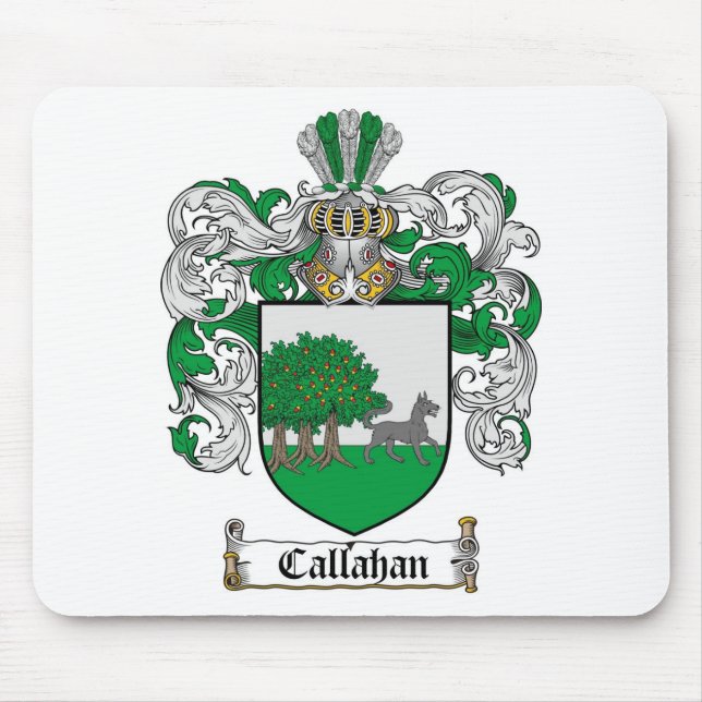 ALFOMBRILLA DE RATÓN ESCUDO DE LA FAMILIA DE CALLAHAN - ESCUDO DE ARMAS (Frente)