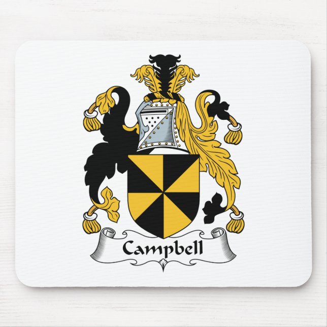 Alfombrilla De Ratón Escudo de la familia de Campbell (Frente)