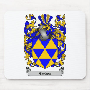 ALFOMBRILLA DE RATÓN ESCUDO DE LA FAMILIA DE CARLSON - ESCUDO DE ARMAS