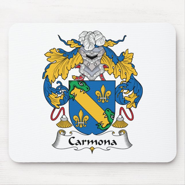 Alfombrilla De Ratón Escudo de la familia de Carmona (Frente)