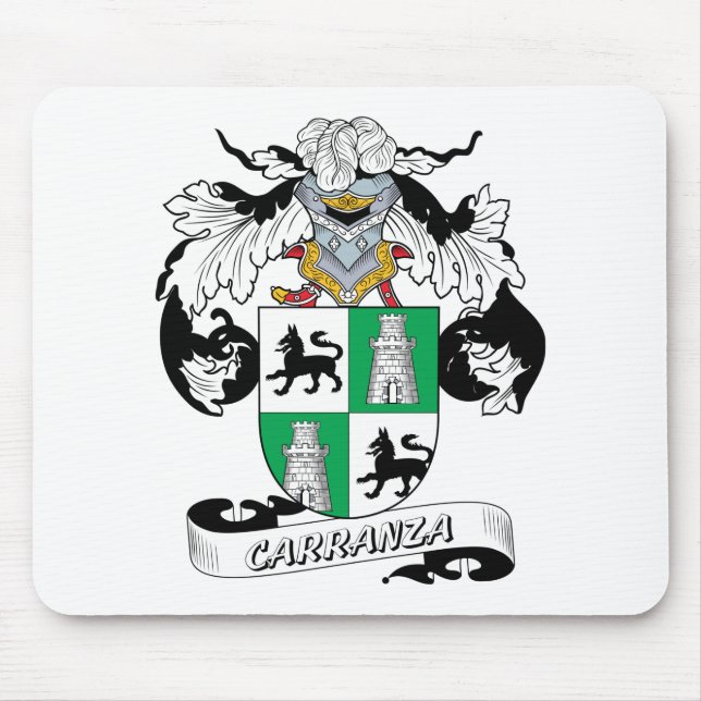 Alfombrilla De Ratón Escudo de la familia de Carranza (Frente)