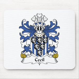 Alfombrilla De Ratón Escudo de la familia de Cecil