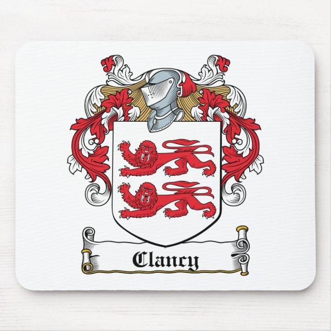 Alfombrilla De Ratón Escudo de la familia de Clancy (Frente)