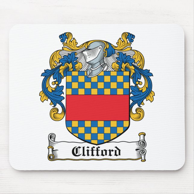 Alfombrilla De Ratón Escudo de la familia de Clifford (Frente)