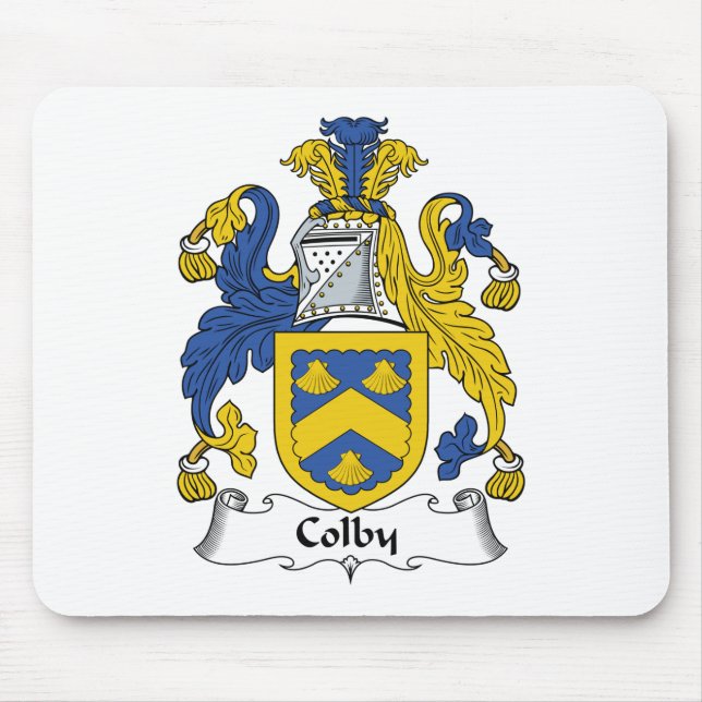 Alfombrilla De Ratón Escudo de la familia de Colby (Frente)