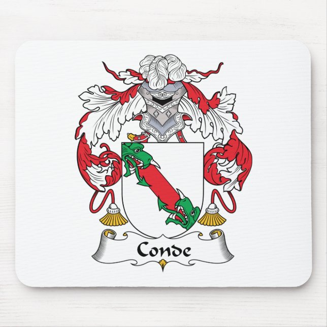 Alfombrilla De Ratón Escudo de la familia de Conde (Frente)