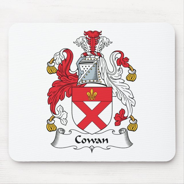 Alfombrilla De Ratón Escudo de la familia de Cowan (Frente)