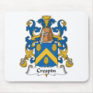 Alfombrilla De Ratón Escudo de la familia de Crespin