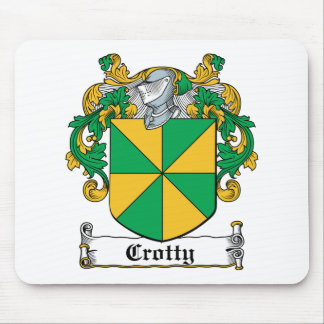 Alfombrilla De Ratón Escudo de la familia de Crotty