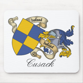 Alfombrilla De Ratón Escudo de la familia de Cusack
