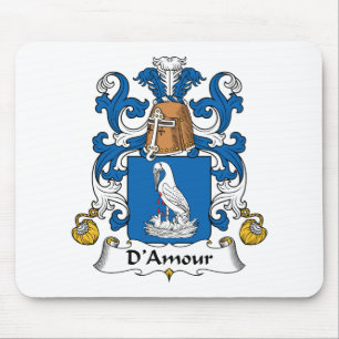 Alfombrilla De Ratón Escudo de la familia de D'Amour