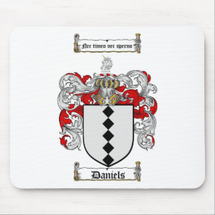 ALFOMBRILLA DE RATÓN ESCUDO DE LA FAMILIA DE DANIELS - ESCUDO DE ARMAS
