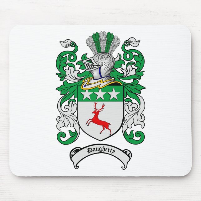 ALFOMBRILLA DE RATÓN ESCUDO DE LA FAMILIA DE DAUGHERTY - ESCUDO DE (Frente)