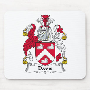 Alfombrilla De Ratón Escudo de la familia de Davis
