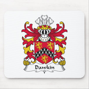 Alfombrilla De Ratón Escudo de la familia de Dawkin